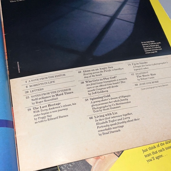 LIFE MAGAZINE LIZ TAYLOR COVER February 1992 - Picture 10 of 14